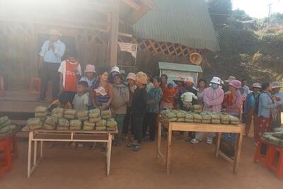 Ngày Hội bánh chưng xanh tại các thôn trên địa bàn xã Đăk Hà